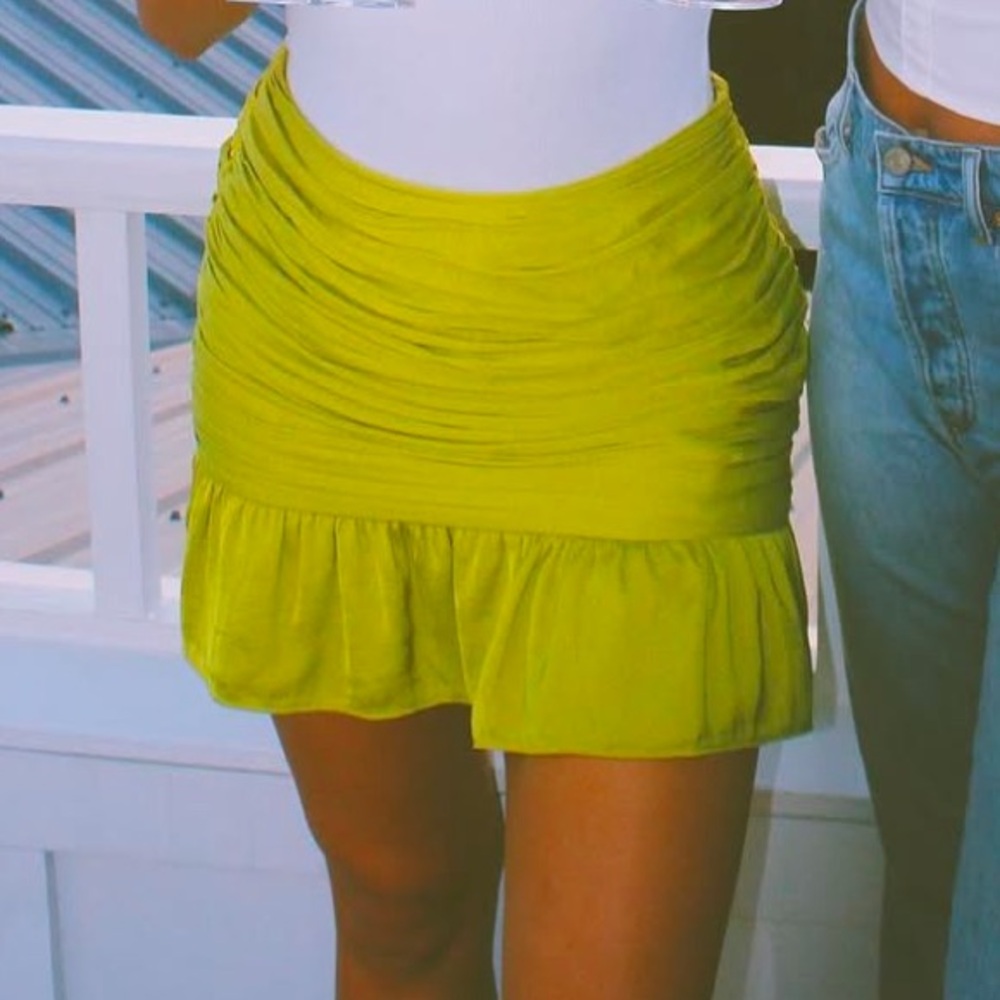 Lida Kate Lime Green Mini Skirt